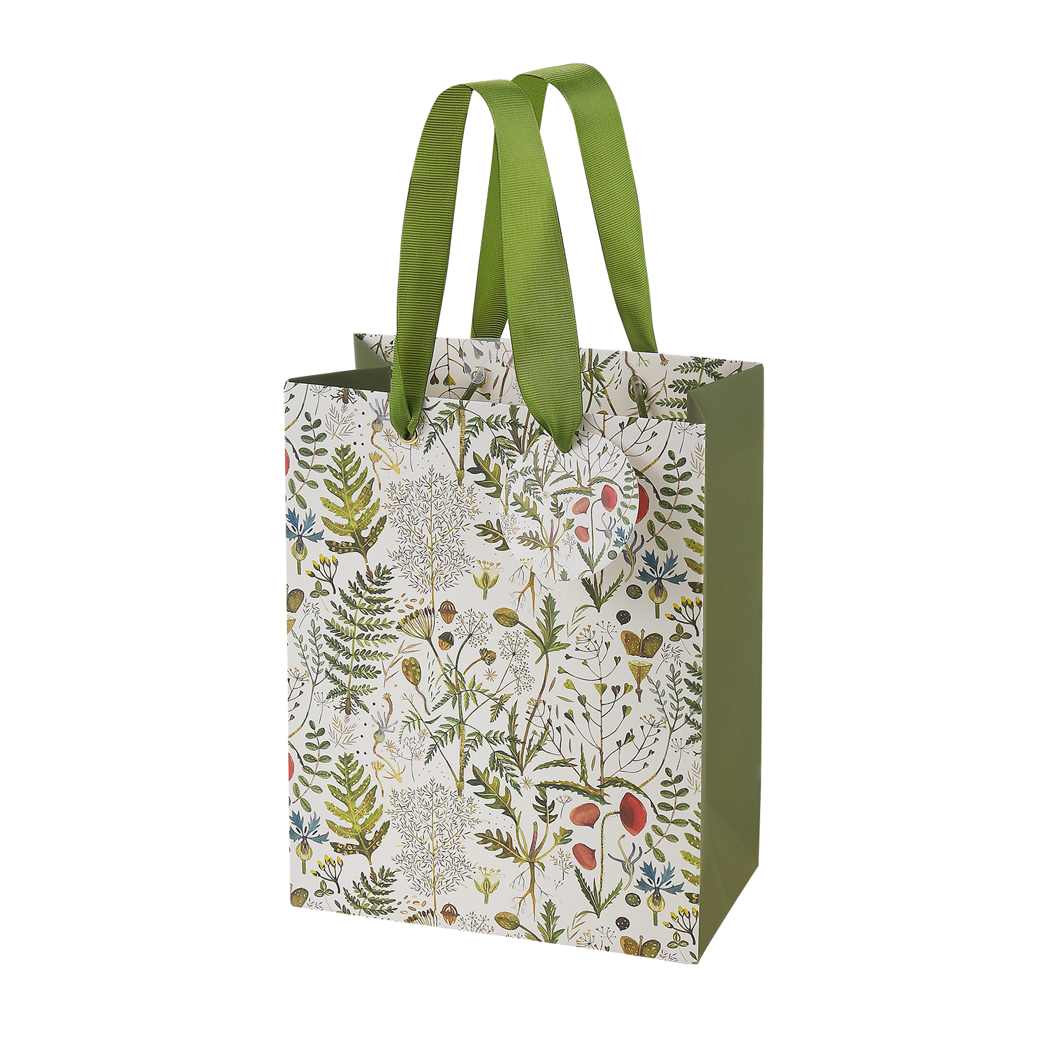 Пакет подар. бумажн. 18*23*10 см 210гр/м2 Flora. Луговые травы