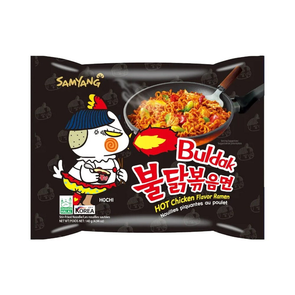 Лапша быстрого приготовления со вкусом жгучей курицы "SAMYANG" 140гр./пачка