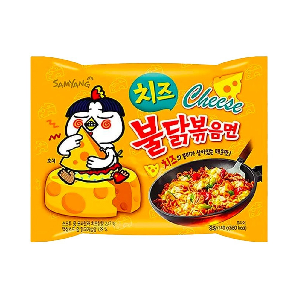 Лапша быстрого приготовления со вкусом жгучей курицы и сыра "SAMYANG" 140гр./пачка