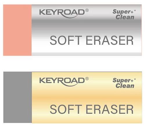 Ластик KEYROAD "Metallic" ассорти