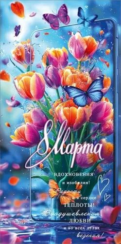 Конверт для денег "8 марта"