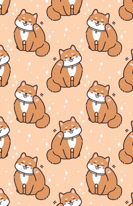 Обложка для пропуска/проездного "Many shiba inu"  ПВХ