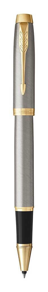 Parker IM Core Роллер Т321 Brushed Metal GT F черные чернила