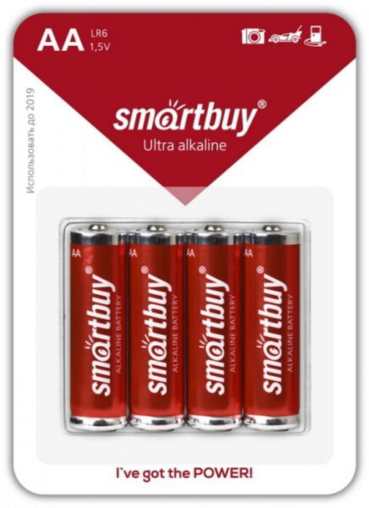 Батарейка LR-06 (АА) Smartbuy, блистер, цена за 1 шт